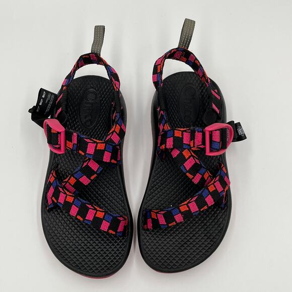 Chaco Little Girl's Z/1 Ecotread Sandals Cubit Magenta sz 1 - Picture 2 of 9